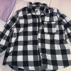 Flannel shirt, Black and White